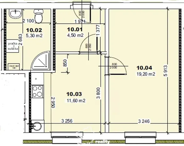 Prodej bytu 1+1, Mšené-lázně, Mládežnická, 41 m2