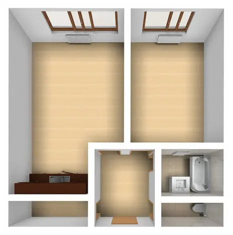 Pronájem bytu 2+kk, Praha - Stodůlky, Nová kolonie, 54 m2