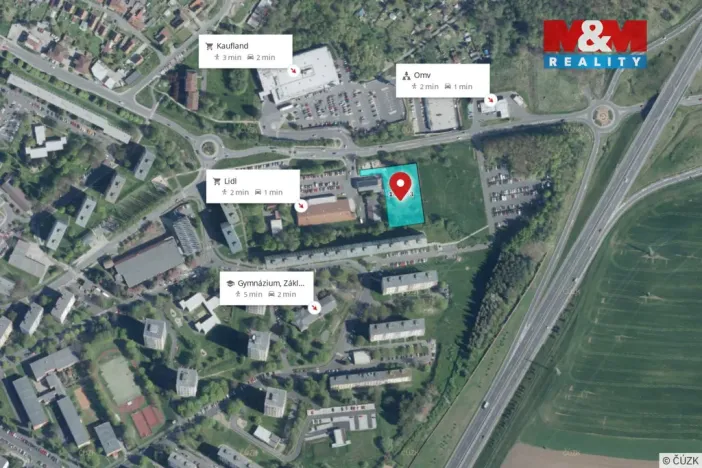 Pronájem komerčního pozemku, Sokolov, 2821 m2