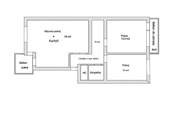 Pronájem bytu 3+kk, Brno, Mathonova, 65 m2