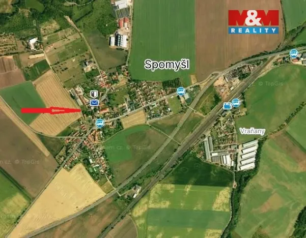 Prodej pozemku pro bydlení, Spomyšl, 1100 m2