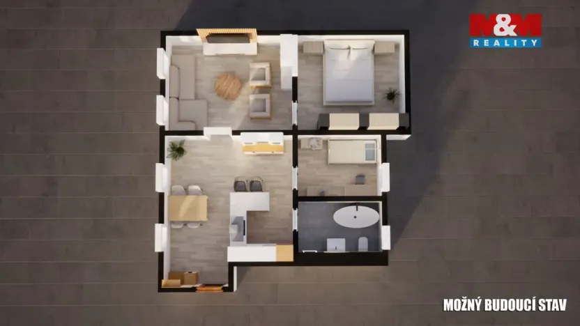 Prodej bytu 3+1, Velké Březno - Valtířov, 73 m2