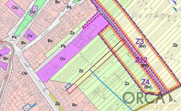 Prodej podílu pozemku pro bydlení, Přísnotice, 2772 m2