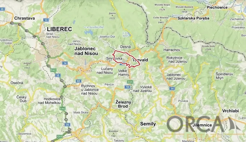 Prodej louky, Tanvald, 2920 m2