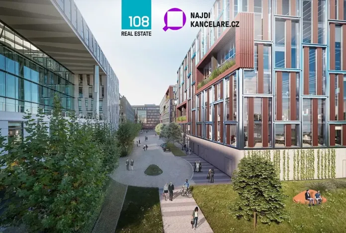 Pronájem kanceláře, Praha - Karlín, Rohanské nábřeží, 2000 m2