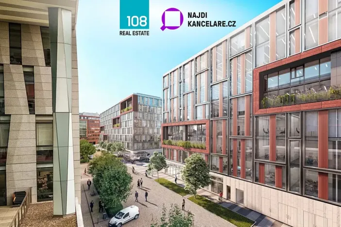 Pronájem kanceláře, Praha - Karlín, Rohanské nábřeží, 3400 m2