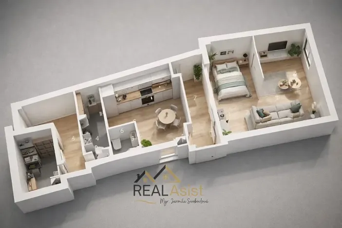 Prodej rodinného domu, Rajhrad, Ostrůvek, 95 m2