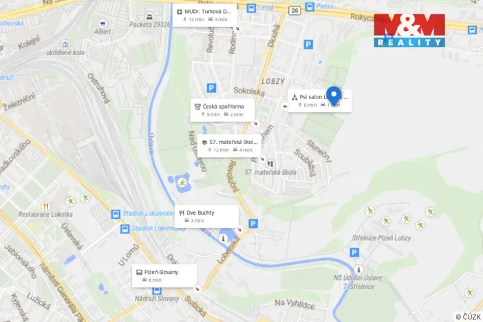 Prodej pozemku pro bydlení, Plzeň - Lobzy, 411 m2