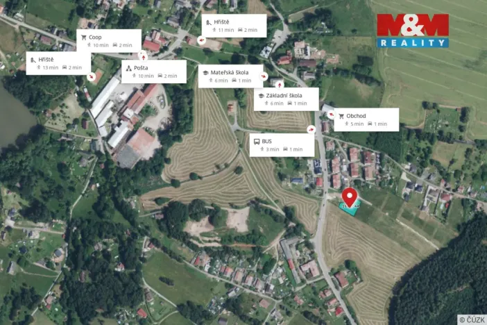 Prodej pozemku pro bydlení, Vítězná - Kocléřov, 1102 m2