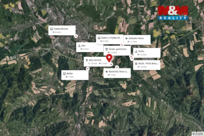 Prodej pozemku pro bydlení, Frýdek-Místek - Skalice, 2662 m2