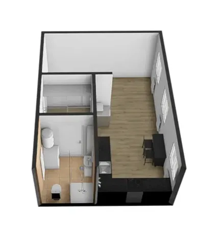 Pronájem bytu 1+kk, Brno, Tkalcovská, 32 m2