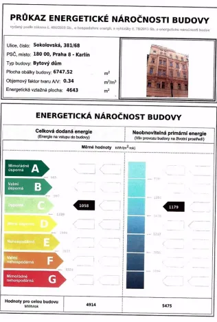 Prodej bytu 4+kk, Praha - Karlín, Sokolovská, 76 m2