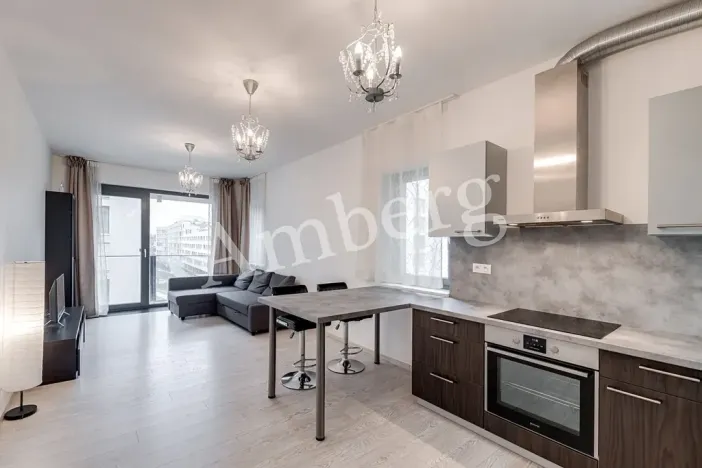 Pronájem bytu 1+kk, Praha - Karlín, U Mlýnského kanálu, 37 m2