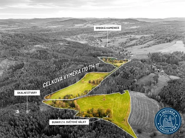 Prodej pozemku pro bydlení, Srbská Kamenice, 170714 m2