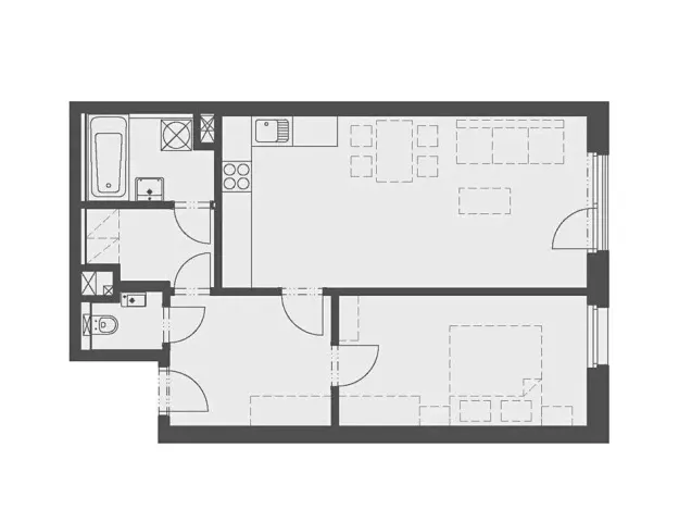 Pronájem bytu 2+kk, Beroun, Na Náhonu, 57 m2