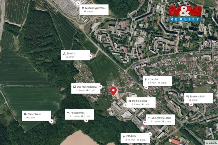 Pronájem bytu 2+kk, Ostrava - Pustkovec, Krásnopolská, 68 m2