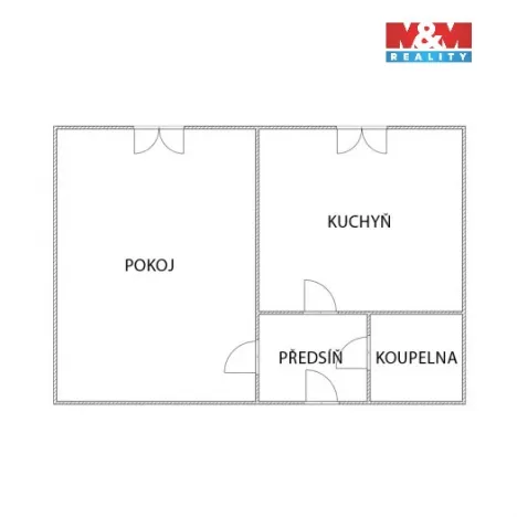 Pronájem bytu 1+1, Kolín, Žižkova, 32 m2