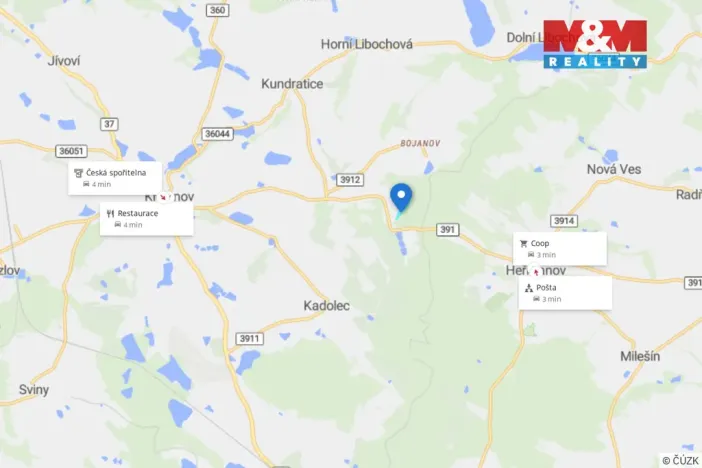 Prodej louky, Kadolec, 16899 m2