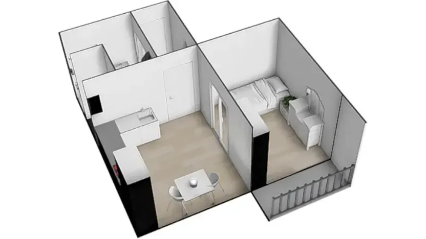 Pronájem bytu 1+1, Brno, Prokofjevova, 36 m2