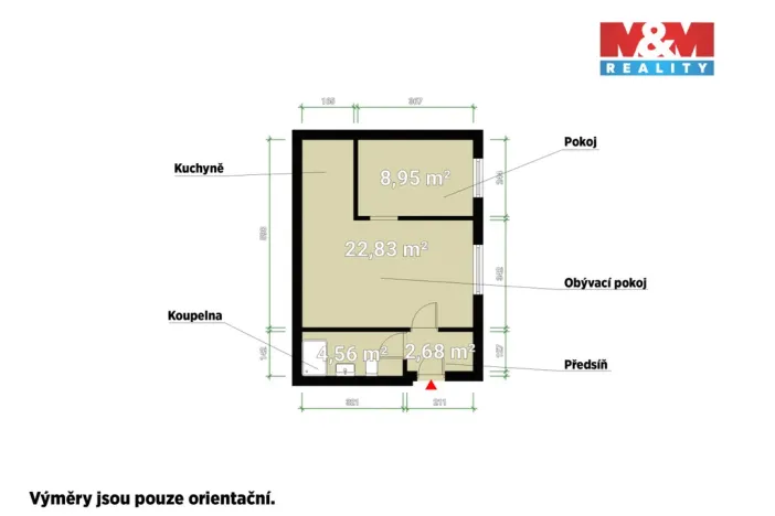 Prodej bytu 2+kk, Tlučná, Tlučenská kolonie, 40 m2