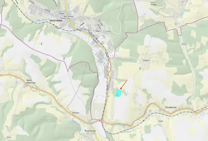 Prodej louky, Chotěvice, 24195 m2