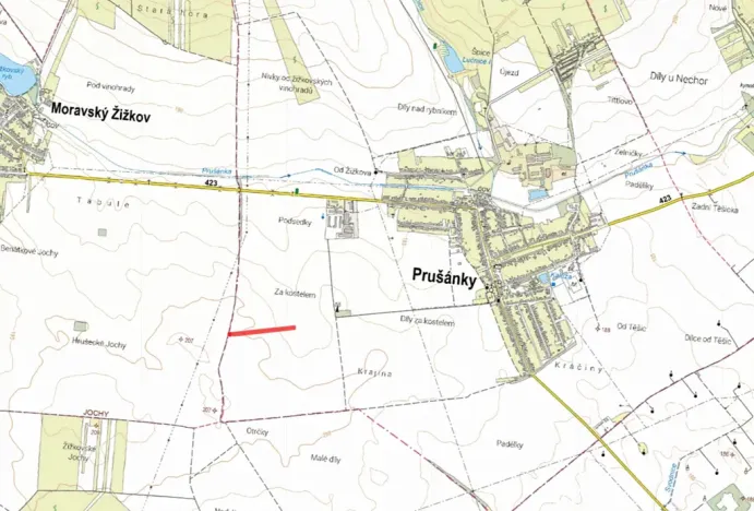 Prodej pole, Prušánky, 6063 m2