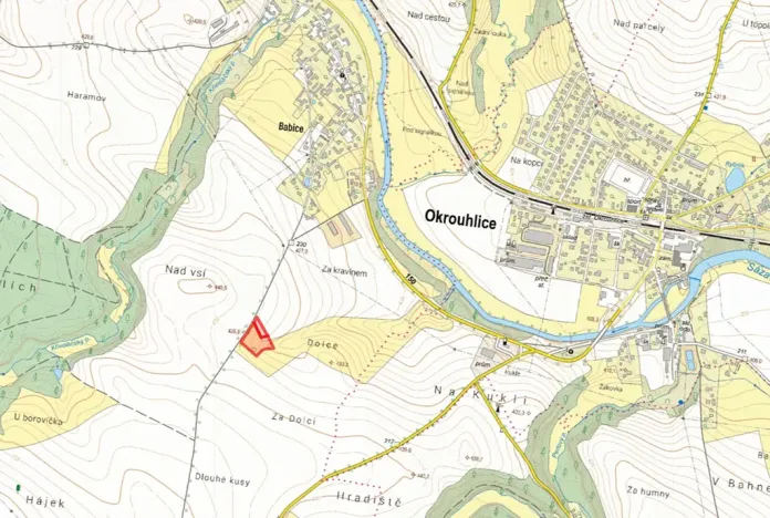 Prodej louky, Okrouhlice, 6872 m2