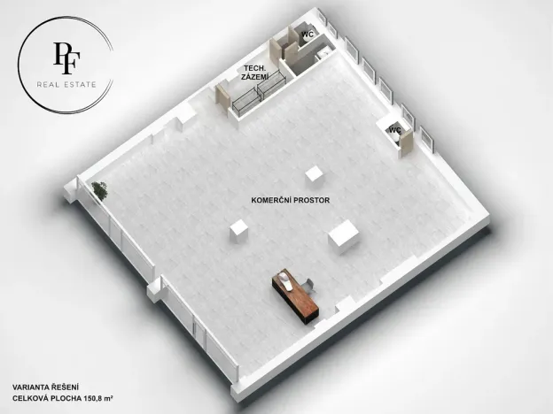 Pronájem obchodního prostoru, Praha - Holešovice, Ortenovo náměstí, 150 m2