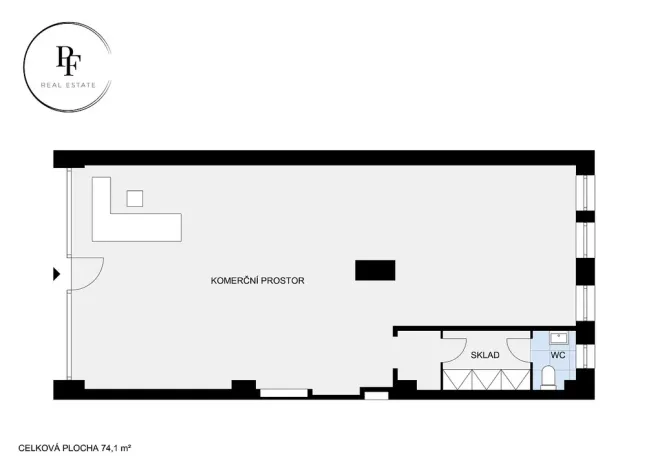Pronájem obchodního prostoru, Praha - Holešovice, Ortenovo náměstí, 74 m2