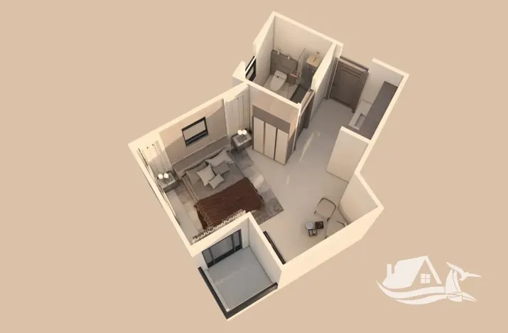 Prodej bytu 1+kk, Hurghada, Egypt, 32 m2