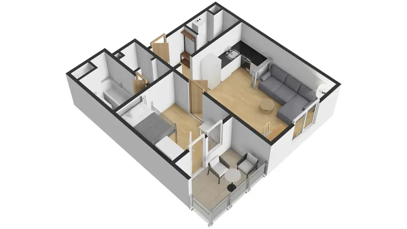 Prodej bytu 2+kk, Olomouc, Novosadský dvůr, 49 m2