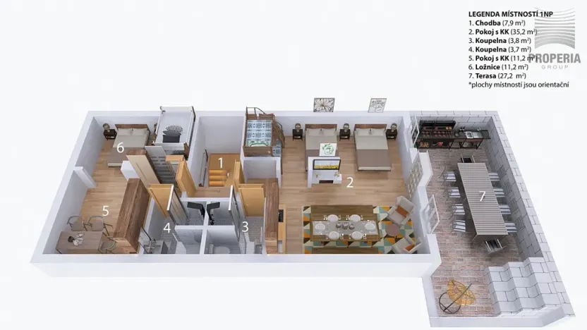 Prodej apartmánu, Strachotín, Sklepní, 285 m2