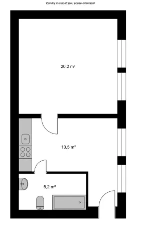 Pronájem bytu 1+1, Liberec, nám. Dr. E. Beneše, 37 m2