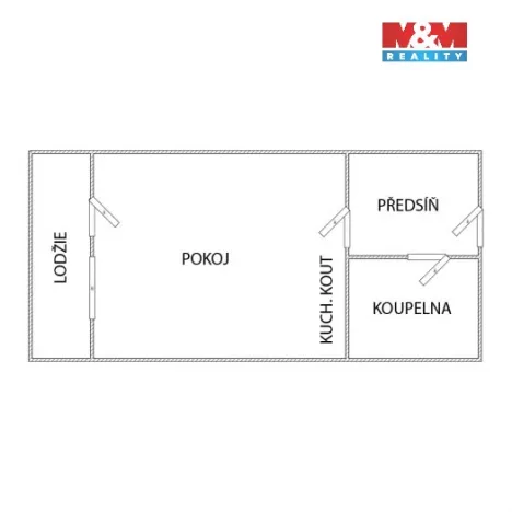 Pronájem bytu 1+kk, Ostrava - Moravská Ostrava, U Parku, 28 m2