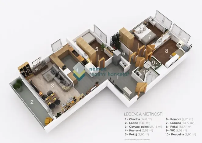Prodej bytu 4+1, Praha - Hloubětín, Slévačská, 90 m2