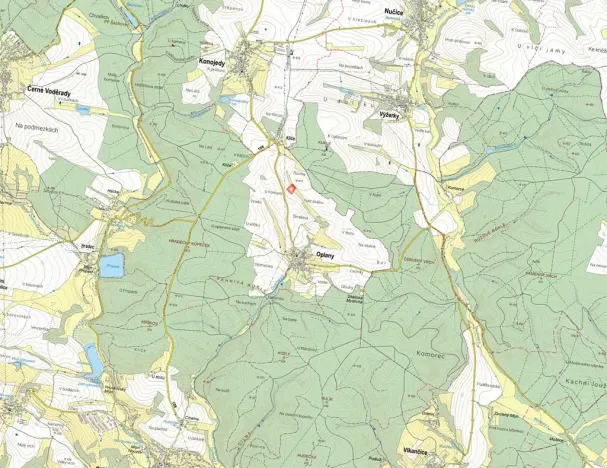 Prodej pole, Oplany, 7141 m2