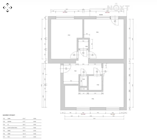 Pronájem bytu 3+kk, Havlíčkův Brod, Žižkova, 60 m2