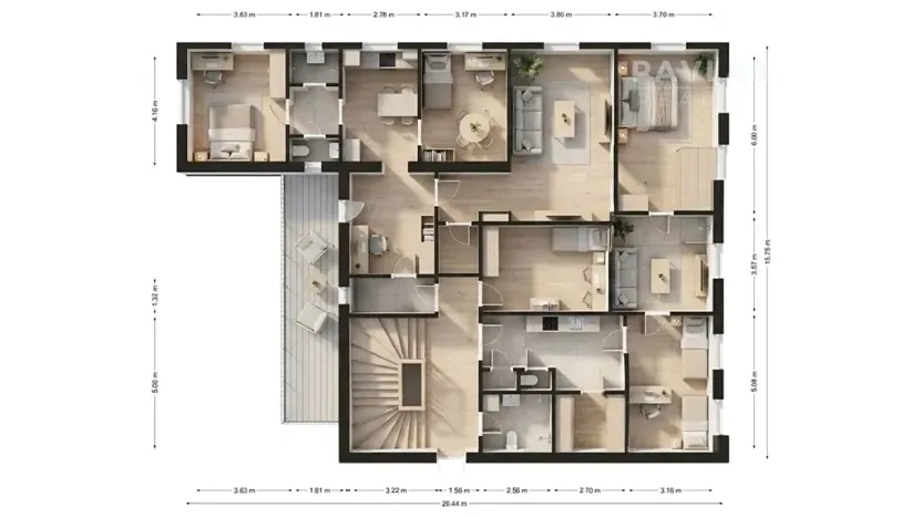 Prodej vícegeneračního domu, Veselí nad Lužnicí, náměstí T. G. Masaryka, 570 m2