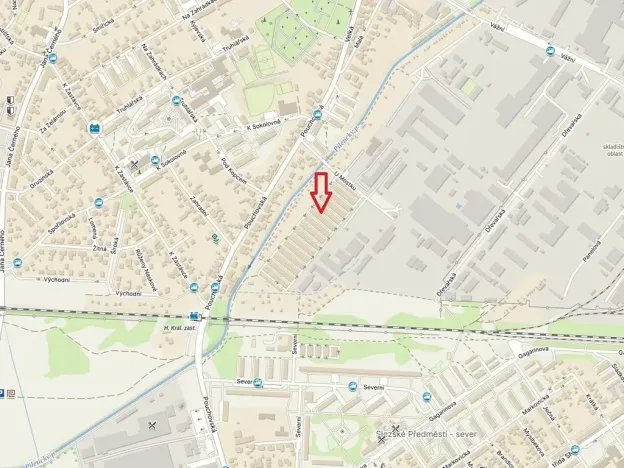 Pronájem garáže, Hradec Králové, U Mostku, 17 m2