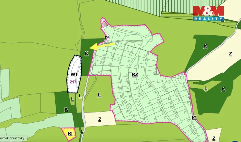 Prodej zahrady, Vsetín, 451 m2