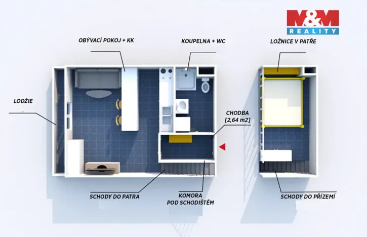 Prodej bytu 1+kk, Praha - Stodůlky, Jaroslava Foglara, 40 m2