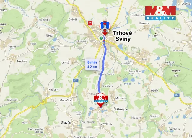 Pronájem bytu 3+1, Čížkrajice, 82 m2