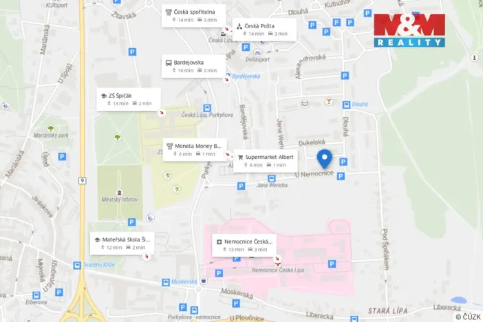 Prodej bytu 3+1, Česká Lípa, U Nemocnice, 77 m2