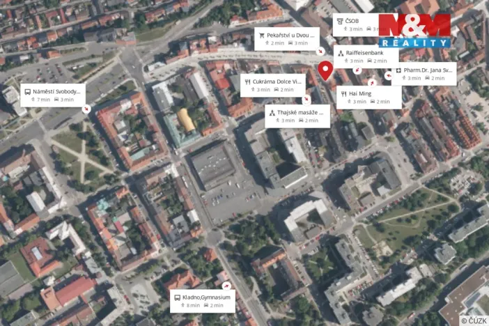 Pronájem bytu 3+kk, Kladno, Komenského, 50 m2