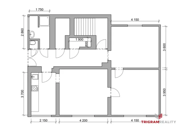 Pronájem bytu 3+1, Třebechovice pod Orebem, 75 m2