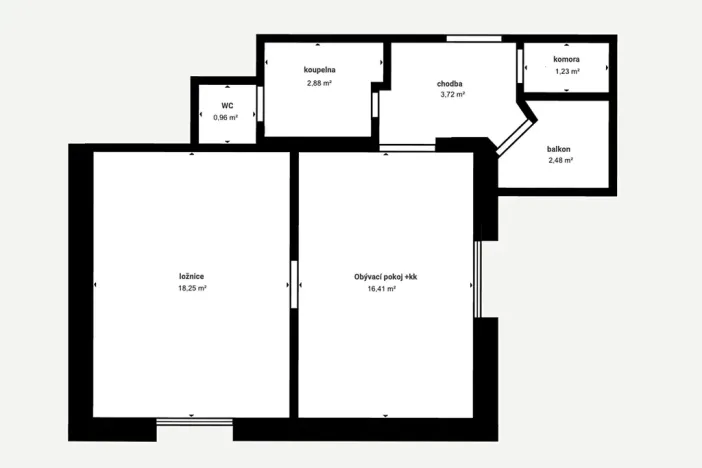 Prodej bytu 2+kk, Hořice, Husova, 43 m2