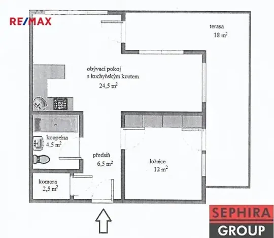 Pronájem bytu 2+kk, Praha - Stodůlky, Svitákova, 50 m2
