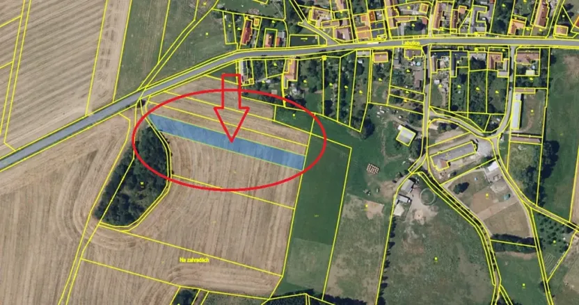 Prodej podílu pole, Suchdol, 864 m2