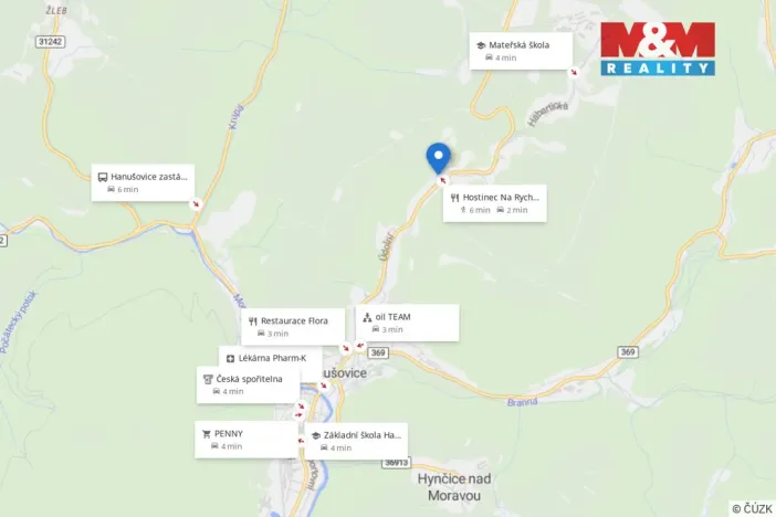 Prodej pozemku pro bydlení, Hanušovice, 1595 m2