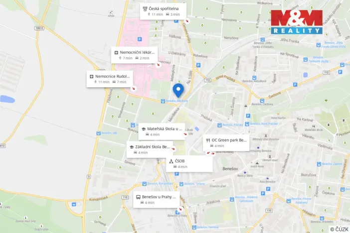 Pronájem bytu 3+1, Benešov, Na Tržišti, 74 m2